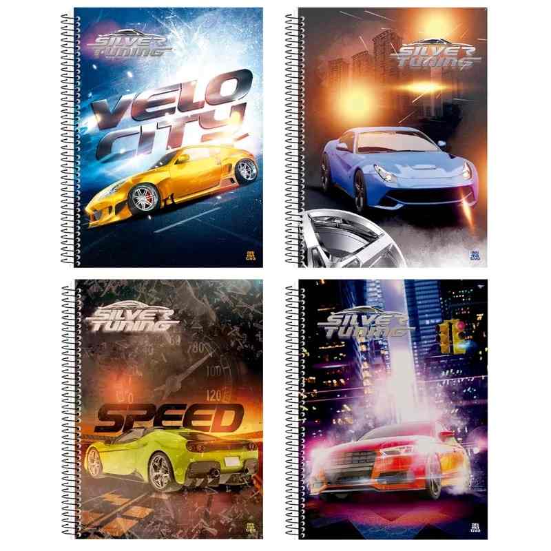 CADERNO 10X1 SILVER TUNNING